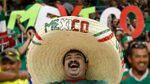 Fat Mexican wearing a Sombrero at World Cup Soccer Fan 2002 