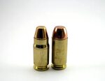 357 SIG vs .40 S&W .357 SIG is a .40 case necked down to . F