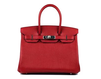Hermes Birkin Bag, Rouge Casaque Red, 30cm, Clemence with Pa