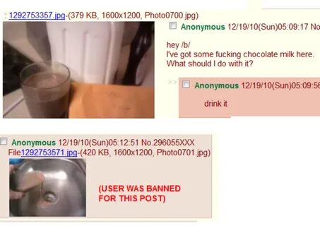 Anon has Chocolate Milk