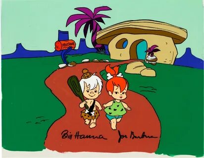 The Flintstones Pebbles and Bamm-Bamm Publicity Cel (Hanna. 