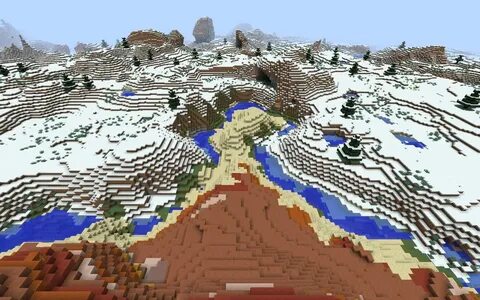Mesa Surrounded by Ice Plains - Minecraft Seed HQ