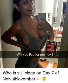 Will You Fap for Me Now? Who Is Still Clean on Day 7 of NoNu