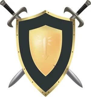 Skull Logo Shield Sword Ancient Knight Head Shadaloo - Clip 