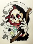 Pin by Akcel Muñoz on Tattoo ideas Skull art, Drawings, New 
