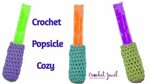 How to Crochet Popsicle Cozy For Beginners - YouTube