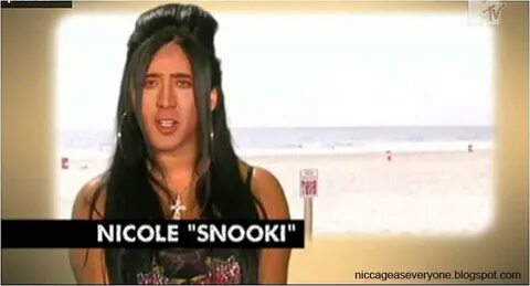 Nic Cage as Everyone: Nic Cage as Nicole "Snooki" Polizzi