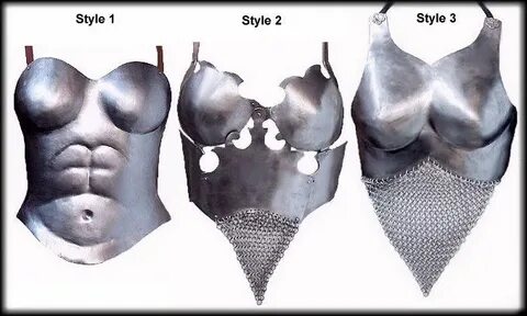 Female breastplate trio from valentine armoury. Female armor