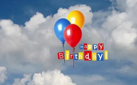 1500x500 Happy Birthday Balloons Twitter Header Photo