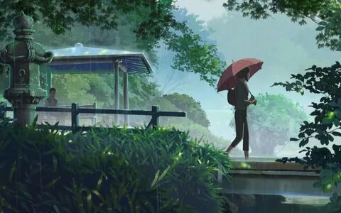 обои грустная аниме девушка зонт аним - Mobile Legends