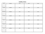 Blank+Weekly+Menu+Planner+Template Weekly menu planners, Wee