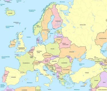Liste der Länder Europas - Wikipedia Europa, Flaggen der wel