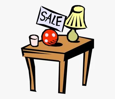 Vector Illustration Of Garage Sale Or Yard Sale Sells - Yard