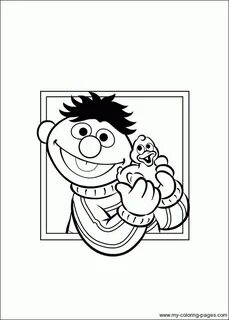 Ernie & Bert coloring pages! Sesame street coloring pages, K