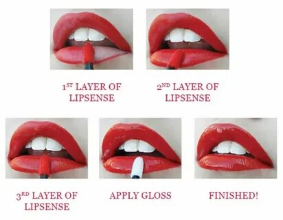 LipSense is applied in three thin layers in which allows it 