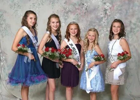 Photos of Miss and Junior Miss Strassenfest winners - Dubois