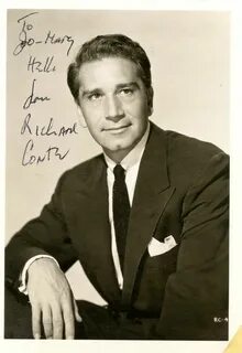 RICHARD CONTE HAND SIGNED & INSCRIBED Vintage 5x7 PHOTOG