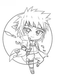 Coloring Pages Minato Chibi Print Free