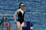 Lily Collins in Swimsuit 2017 -06 GotCeleb