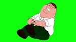 Peter Griffin Hurts His Knee Green Screen - YouTube