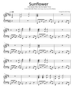 Sunflower - Post Malone & Swae Lee Sheet music for Piano (So