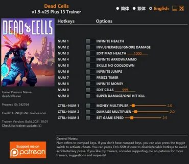 Скачать Dead Cells: Трейнер/Trainer (+13) 1.9 - 25 FLiNG