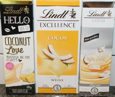 Lindt: Hello Coconut Love & White Chocolate Coconut Thick & 