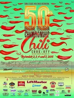Cookout Champ Chili: 50th Chilil Cook-Off. 