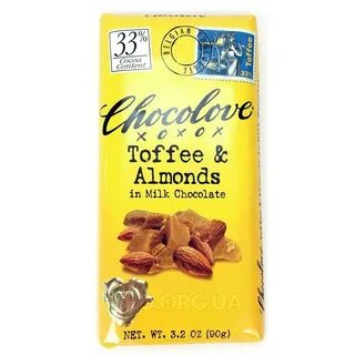 Chocolove, Toffee Almonds in Milk Chocolate 90 g