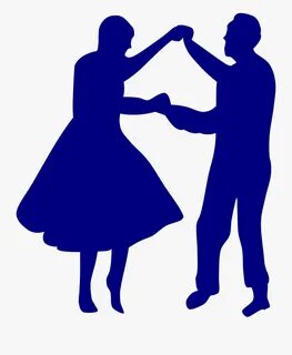 Old Couple Dancing Silhouette , Free Transparent Clipart - C