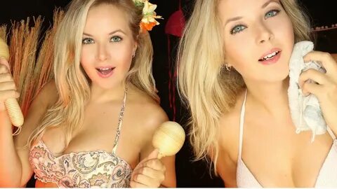 ASMR 👭 Two girls in bungalow 👙 Sweet care after the sunburn 