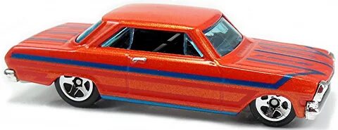 HOT WHEELS 63 CHEVY II NEW 2019 SATIN & CHROME Contemporary 