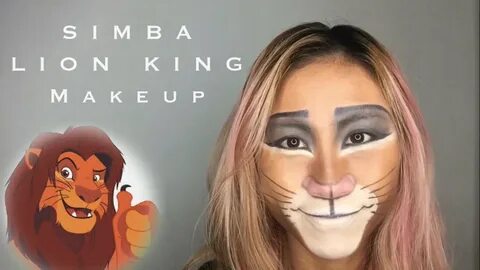 SIMBA - LION KING Makeup using contour palettes & eyeshadow 