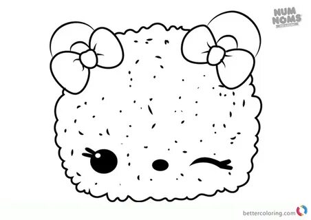 Num Noms Coloring Pages Series 1 Peachy Icy - Free Printable