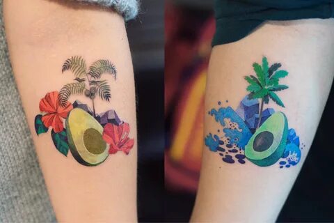 Pin by ㄥ ⅇⅇcჩⅈɑɴɢ. ◟ ◞ on ✟ αттσσѕ Avocado tattoo, Couple ta