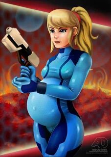 Pregnant Zero Suit Samus. by ArrowDark on DeviantArt