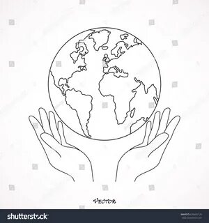 Hand Holding Globe Drawing at GetDrawings Free download