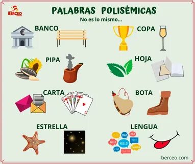 Palabras polisémicas en español Palabras polisemicas, Españo