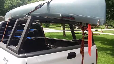 DIY Canoe/Kayak Truck Bed Rack - YouTube