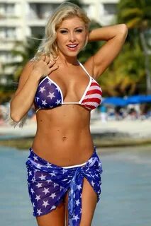 Sheer American Flag Bikini - G-String & Thong Bikinis - aFas