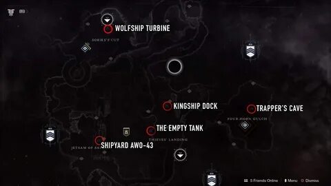 Where to easily find every bounty target and Lost Sector in 