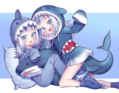 Safebooru - 2girls :d :o absurdres animal hood bangs blue ey