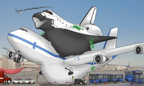 Gonna need a bigger plane... (aka. Endea-vore) by DELTA_X3 -