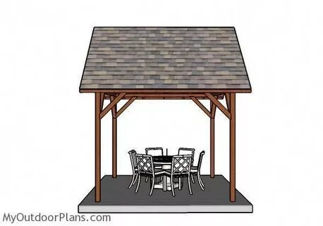 10x10 Pavilion Plans MyOutdoorPlans Free Woodworking Plans a