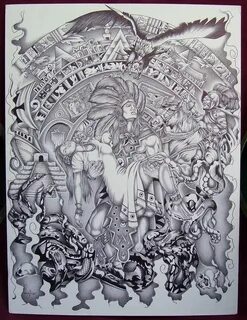 Pin by Jose Bañuelos Ortiz on Aztec Gods Aztec drawing, Azte