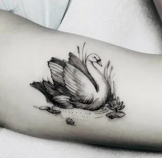 Swan tattoo Swan tattoo, Black swan tattoo, Anklet tattoos
