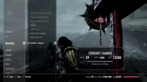 Skyrim Morrowloot Stendarr's Hammer - YouTube