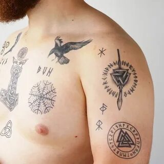 Viking Tattoo Set 1 Viking Tattoos / Viking Temporary Tattoo
