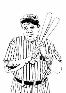 Babe Ruth Drawing at PaintingValley.com Explore collection o