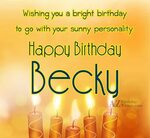 Happy Birthday Becky - AZBirthdayWishes.com